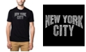 LA Pop Art Mens Premium Blend Word Art T-Shirt - New York City Neighborhoods